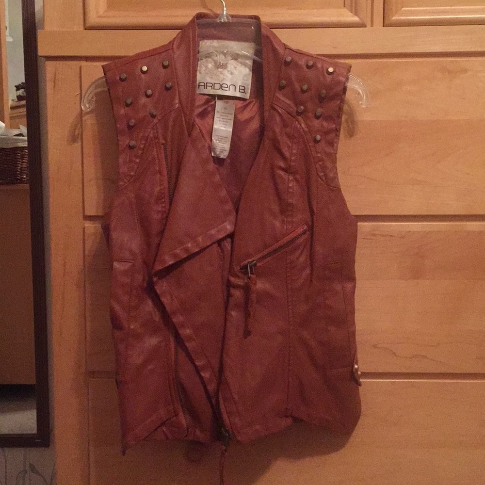 Faux Leather Vest
